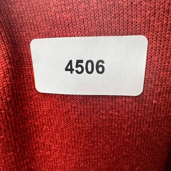 Orvis Jacket Womens Large Rust Orange Full Zip Pockets Casual Cotton Sweatshirt - Picture 13 of 14